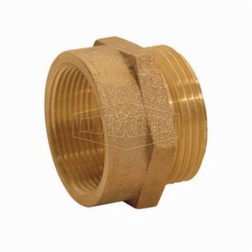 Hex Female to Male Nipple, 6 Inch Nominal, FNPT x Male NH NST, Brass, Domestic