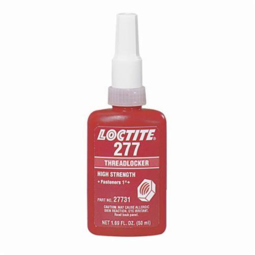 Threadlocker, High Strength Large Bolt Medium Viscosity, Series: 277™, Bottle Container, 250 mL Container, Methacrylate Base, Liquid Form
