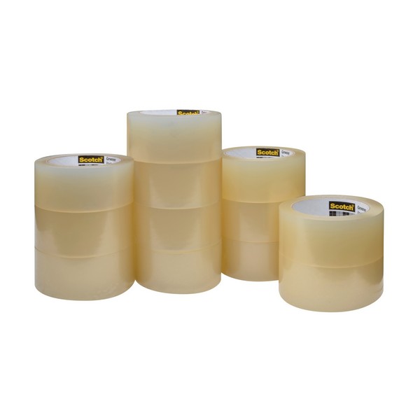 Greener Shipping Packaging Tape, Commercial Grade Removable, 49.2 yd Length, 1.88 Inch Width, 3.1 mil Thickness, Clear/Transparent, 1 Inch Diameter Core, 30 in-lb Tensile Strength