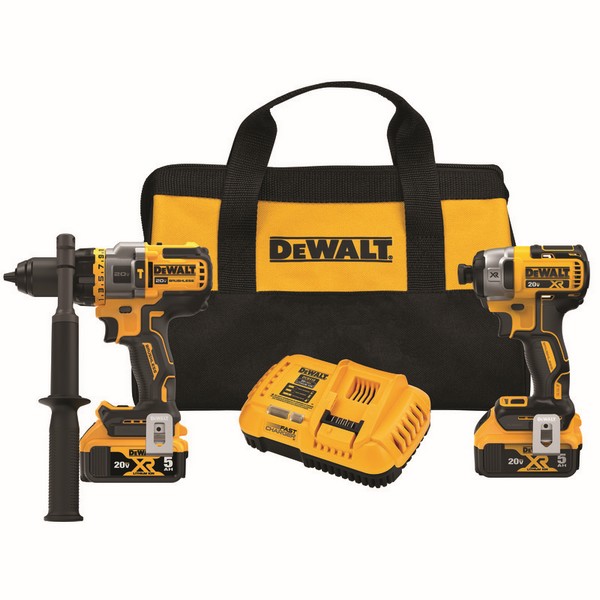 Combination Kit, Brushless Cordless, Tool/Kit: Kit, Hammer Drill/Driver, Impact Driver and Reciprocating Saw, 20 V, Lithium-Ion Battery, 5 Ah Battery, 2 Piece