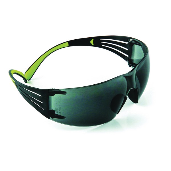 Protective Eyewear, Economy, Series: 400, Universal Size, Anti-Fog Lens Coating, Gray Lens, Frameless, Black Frame, Plastic Frame, Polycarbonate Lens, Yes UV Protection, Adjustable Temple, Specifications Met: ANSI Z87.1-2015, CSA Z94.3