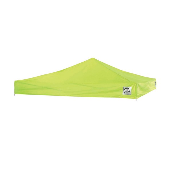 Pop-Up Tent, Heavy-Duty Single, Series: 6015, 10 ft Length, 20 ft Width, 10 to 14 ft Height, 300D Polyester, Lime