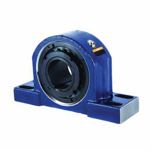 Pillow Block Spherical Roller Bearing Unit, 4-15/16 in Bore, 16.565 in Bolt Center-to-Center Length, 6 in Base to Bore Centerline, 19.7 in Overall Length, 5.57 in Overall Width, 11.45 in Overall Height, Four-Bolt Base Mounting, Tapered Bore, 5.04 in