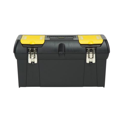 Tool Box, Portable, 11-1/2 in Width, 23.7 in D, 11.2 in Height, 2929.1 cu-in, Plastic, Matte, Black