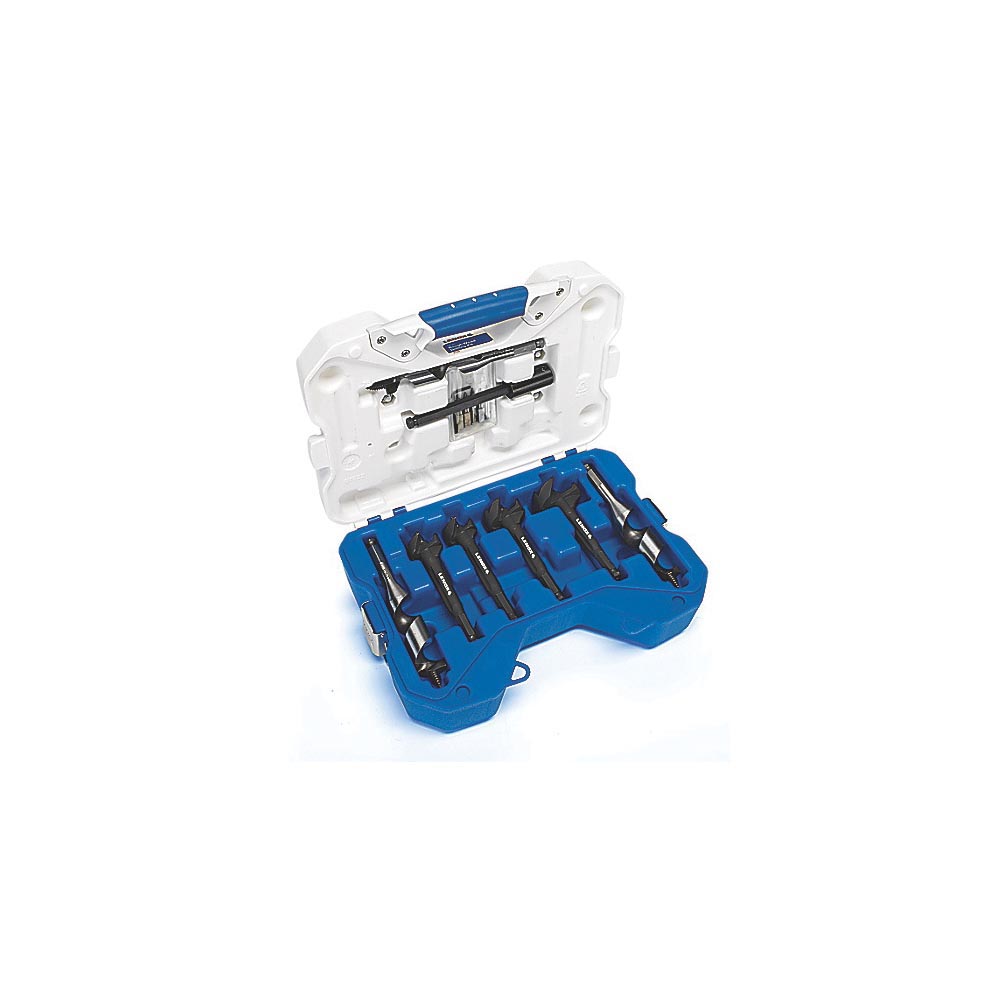Ship Auger/Self-Feed Bit Kit, Imperial System of Measurement, 7/8 in Minimum Drill Bit Size, 2-9/16 in Maximum Drill Bit Size, 15 Piece, HSS, Oxide, 5-1/2 in OAL Dimensions