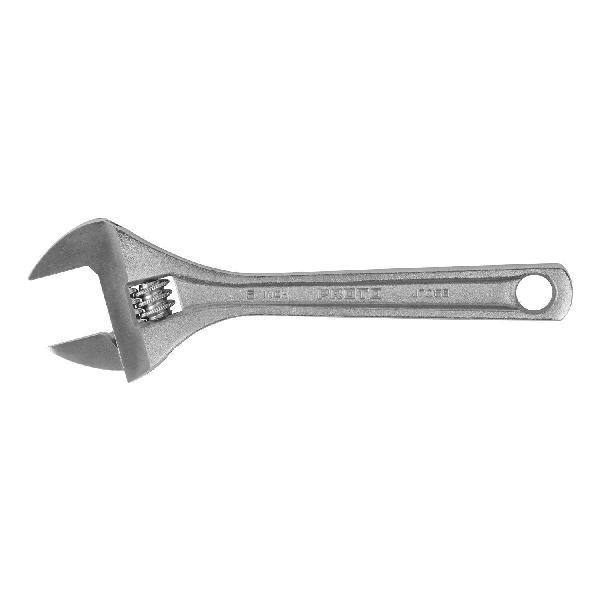 Wrench, Non-Insulated Standard, Adjustable Wrench, 15/16 in Wrench Opening, 6-11/32 in Overall Length, 1-1/32 in Jaw Width, Alloy Steel Jaw, 15˚ Head, Ergonomic/Plain Grip Handle, Alloy Steel Body, Tether Ready: Yes, Specifications Met: ASME B107.103