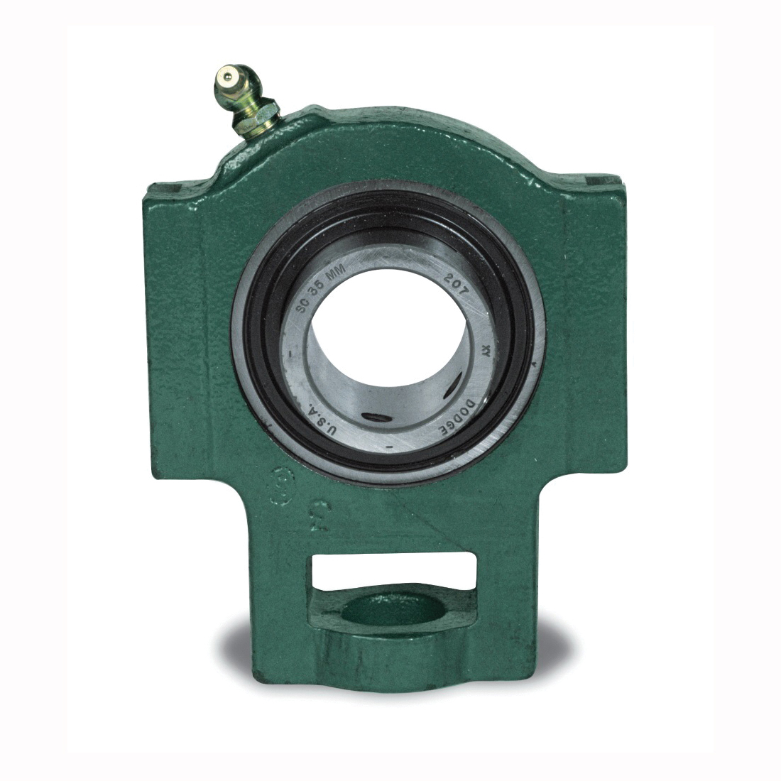 Take-Up Adapter Ball Bearing, Non-Expansion Normal Duty Narrow Slot, Series: 206, 30 mm Bore, 109.5 mm Length, 104.9 mm Height, 4368 lb Dynamic/2538 lb Static Load, For Use With: NS308 Narrow Slot Take-Up Frames, Steel Bearing