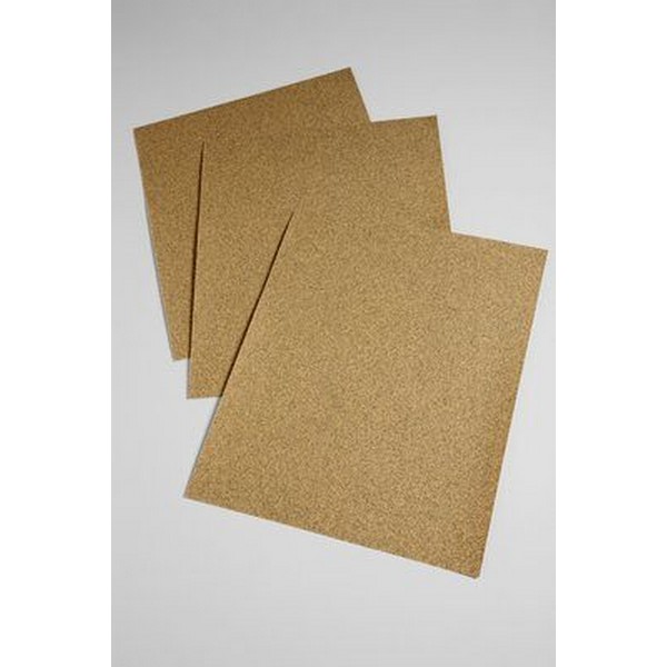 Coated Sanding Sheet, 11 Inch Length, 9 Inch Width, 80/Coarse, Aluminum Oxide Abrasive, D-Weight Paper Backing, 500/Box