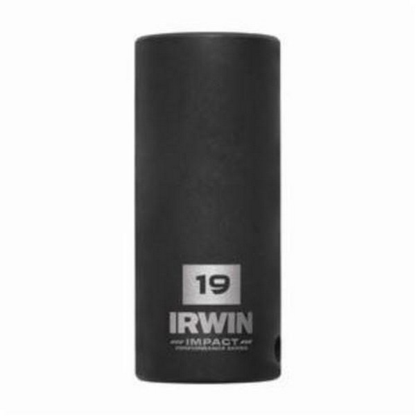 Socket, Deep Length Well, Series, Yes Impact Rated, Measurement System, Square Drive, Drive Size, in 3/8, Socket Size, mm 19, 63 Overall Length, Opening Depth mm, mm 24, 27.8 Drive End Width, Socket End Width mm, mm 27.8, Number of Points, Bolt Clear