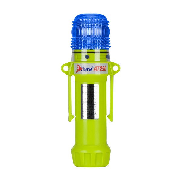 Safety and Emergency Beacon, Flashing/Steady-On, Series: 939-AT290, LED Lamp, Blue, 165 to 185 fpm Flash, <gt/>20 hr Average Life, Specifications Met: ANSI Class 1, NFPA Division 2/Zone 2, PROP65: <lt/>warning message<gt/>, ABS Plastic Housing Materi