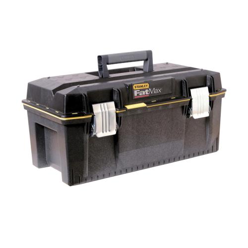 Tool Box, Extra Heavy Duty Professional, 12.1 in Width, 10-1/2 in Height, 5.8 gal, Structural Foam, Black/Yellow