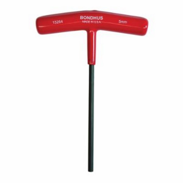 Hex Key, 5 mm Size, Protanium Ergonomic Grip/T-Handle, High Torque Steel