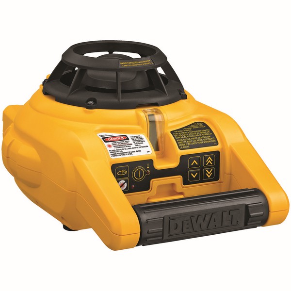 Rotary Laser Level Kit, Heavy Duty Self-Leveling, Bare Tool Bare Tool/Kit, +/-1/4 in Accuracy, 100/600 ft Measuring, +/-5 deg Auto Leveling, 1 Beam, Red Beam, 635 nm Wavelength, Laser Class: 3A, 23 to 122 °F, D Alkaline Battery, Plastic Housing Mater