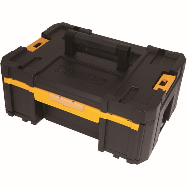 Tool Case, Mobile Stackable, 12-1/4 in Width, 16-3/4 in Depth, 6-7/8 in Height, 1 Drawers, 16.5 lb Capacity, Plastic, Matte Finish, Black/Yellow