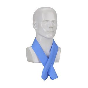 Cooling Neck Wrap, Anti-Microbial Evaporative, Series: 393-650, Universal Size, Blue, PVA, 30 s Soaking, Slit Closure