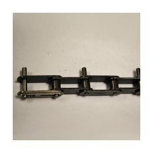 Attachment Chain, Double Pitch Standard, 1/2 in Pitch, 0.156 in Pin Dia, 0.312 in Roller Dia, 0.312 in Roller Width, 0.472 in Plate Height, 0.06 in Plate Thickness, 1 Strand, 3120 lb Tensile, 10 ft Overall Length, Carbon Steel