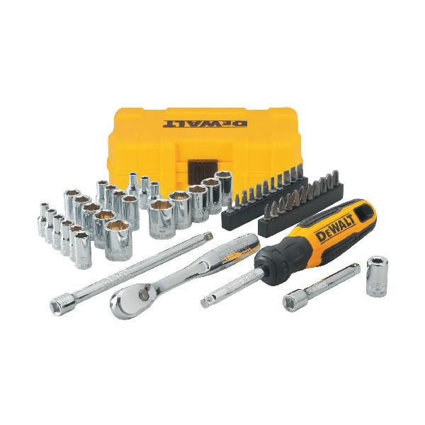 Mechanics Tool Set, 50 Piece, Insulated: No, Specifications Met: ASME, Polished Chrome