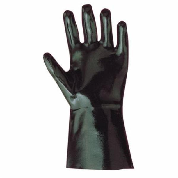 Chemical Resistant Gloves, Series: Neo Grab™, L/SZ 10, Neoprene Palm, Neoprene, Black, Cotton Flannel, Gauntlet Cuff, Neoprene, 450 mm Length