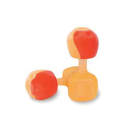 Earplugs, Series: TrustFit™ Pod, Corded, 28 dB Noise Reduction Rating, Pod, Universal, Orange Plug, Polyurethane Foam Plug, Yellow Cord, TPE Cord, Reusable Disposable/Reusable