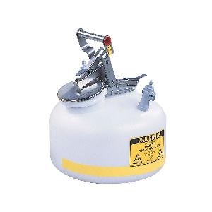 Disposal Safety Can, Quick-Disconnect, 2 gal Capacity, 12 in Diameter, 14-3/4 in Height, Specifications Met: FM Approved, OSHA/EPA Approved, NFPA 30, Polyethylene/Polypropylene Disconnect, White