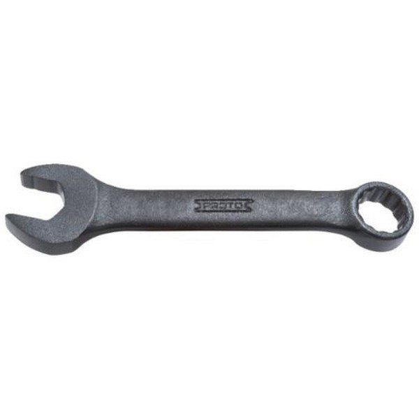 Combination Wrench, 7/16 in Wrench Opening, 12 Points, 3-15/16 in Overall Length, 15˚ Offset, 63/64 in Open End Width, 19/64 in Open End Thickness, 43/64 in Box End Width, 19/64 in Box End Thickness, 15˚ Head, Specifications Met: ASME B107.100-2047,