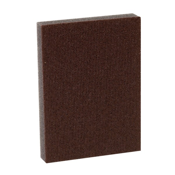 Sanding Sponge, 4 Inch Overall Length, 2.88 Inch Overall Width, 1/2 Inch Overall Thickness, 220 Grit, Applicable Materials: Wood, Paint, Metal, Plastic and Drywall