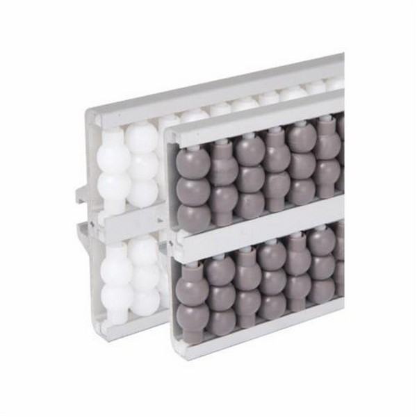 Conveyor Roller Center Guide, 1 Side 2 High, 1 Inch Overall Width, 120 Inch Overall Length, 0.48 Inch Center to Center Roller Spacing, 0.33 Inch Rail Depth, 120 Inch Rail Length