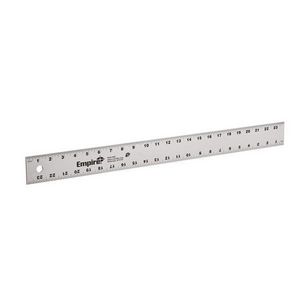 Straight Edge, 1-Stage Heavy Duty, 24 in Length, 2 in Width, Measuring System: SAE, Graduations: 8th and 16th, Aluminum