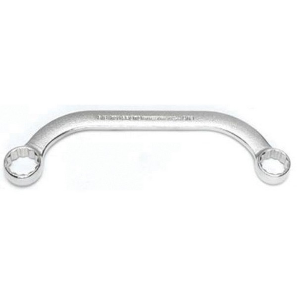 Box End Wrench, Obstruction, Measurement System: Imperial, Spline Wrench, 9/16 x 5/8 in Wrench Opening, 12 Points, 5-51/64 in Overall Length, 15˚ Offset, 25/32 in Box End Width, 25/32 in Box End Thickness, Half Moon Handle Bend, Specifications Met: A