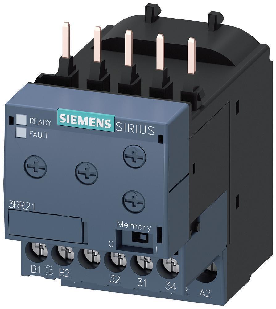 Current Monitoring Relay, 2-Phase, Series: 3RR2, 24 VAC/VDC, 1.6 to 16 A, 50 to 60 Hz, 1CO, Screw Terminal, 0 to 30 s Response, IP20, 79 mm H x 45 mm W x 80 mm D