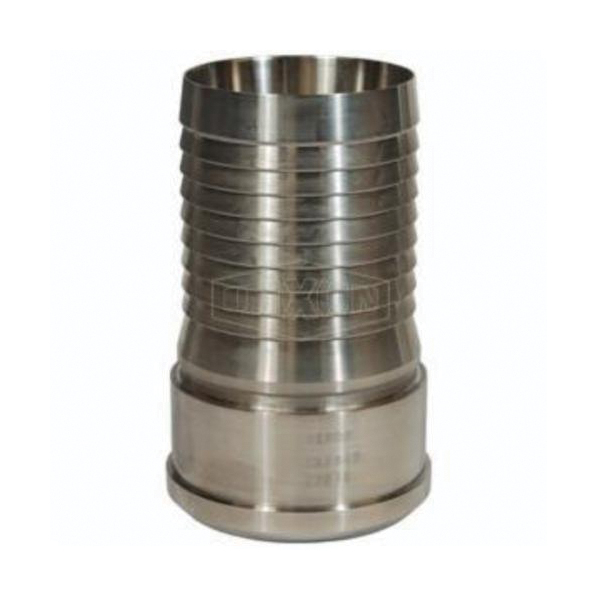 Sanitary Stem, Internal Expansion, Coupling Fitting/Connector, 3 Inch Nominal, Female Beveled Seat End Style, 304 Stainless Steel, Domestic