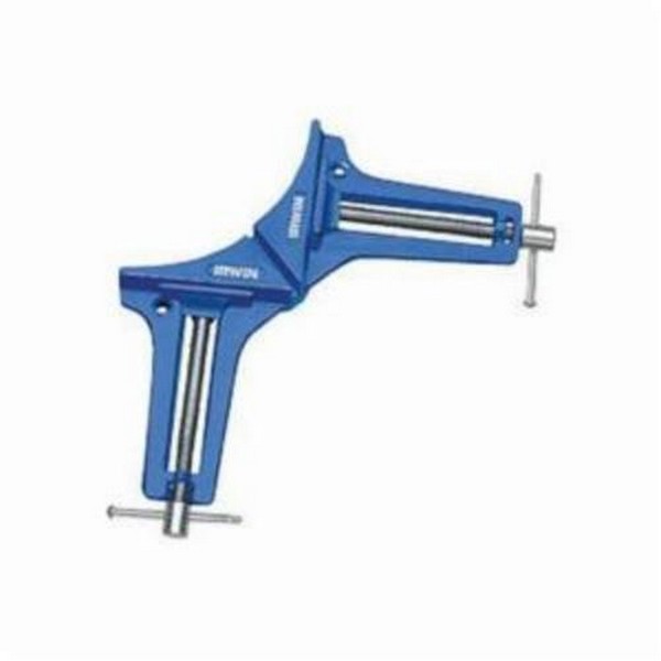 Corner Clamp, Light Duty, Miter Capacity: 3 in, 1-7/16 in Jaw Height, 1-1/4 in Throat Depth, 90 °Clamping Angle, Metal, Painted