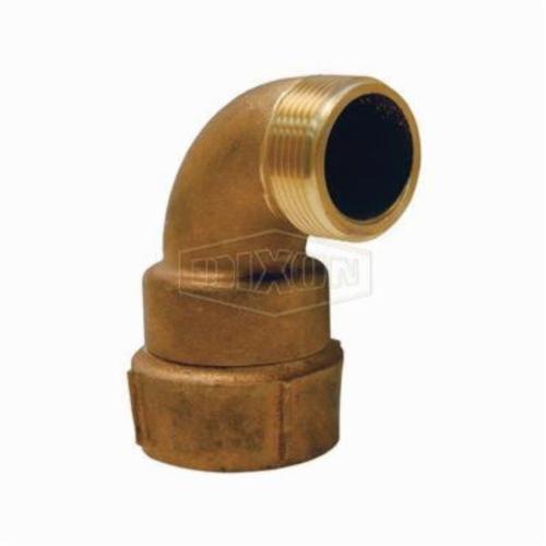 Elbow, Continuous Swivel, Fitting/Connector Type: 90° Elbow, 1-1/2 Inch Nominal, FNPT x Male NH NST, 2-1/2 Inch Length, Brass, Domestic