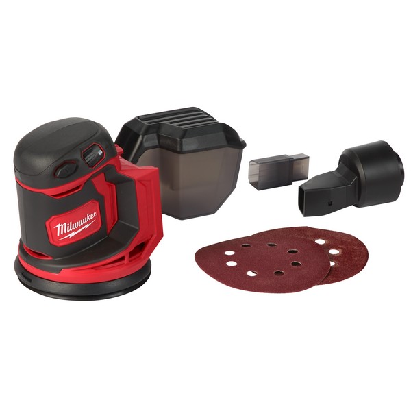 Cordless Random Orbit Sander, 5 in Wheel Diameter, 7000 to 12000 opm Orbits per Minute, 18 VDC, Battery, 3 Ah Battery, Glass Filled Nylon Housing Material, 10.5 in L x 4.92 in W x 5.74 in H Dimensions