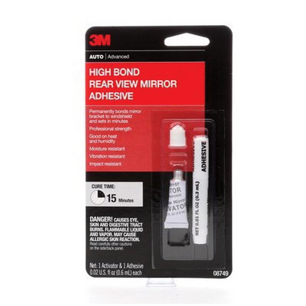 Adhesive, 2-Part High Bond, Tube Container, 0.02 fl-oz Container, Acrylic Base