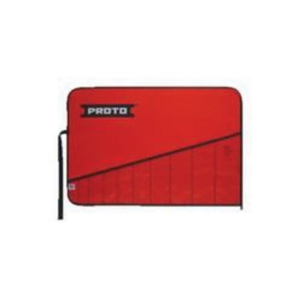 Tool Pouch, For Use With: J1200GASD Combination ASD Wrench Set, J1200GHASD Combination ASD Wrench Set, J3000H Open End Wrench Set, J3000HB Open End Wrench Set, 10 Pocket, Canvas, Red, 14-3/16 in L x 10-1/2 in W x 3/16 in H