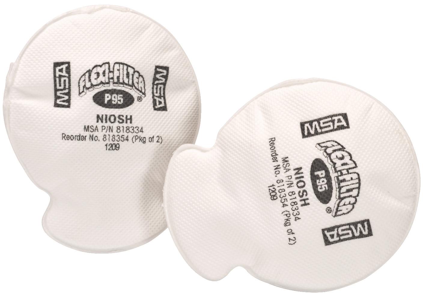 Pad, Series: Flexi-Filters®, For Use With: Advantage® Respirators, P95 Filter Class, Bayonet Connection, White
