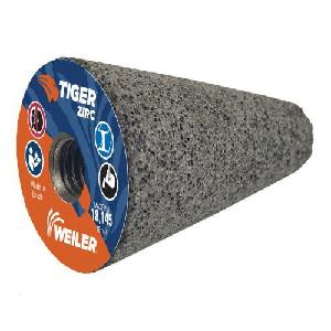 Grinding Cone, Portable, Series: T17, 2 in Diameter Maximum, 3 in Head Thickness, 20 Grit, ZA20S Grade, 5/8-11 Center Hole, Synthetic Resin Bond, Type 17/Round Tip Shape, 5/8-11 UNC Thread, 18145 RPM Maximum, Zirconia Alumina Abrasive