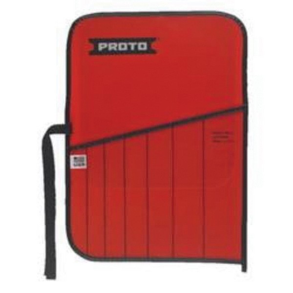 Tool Pouch, For Use With: J96AS2 Drift Punch Set, 7-Pocket, Canvas, Red, 11-11/16 in L x 8-11/16 in W x 3/32 in H