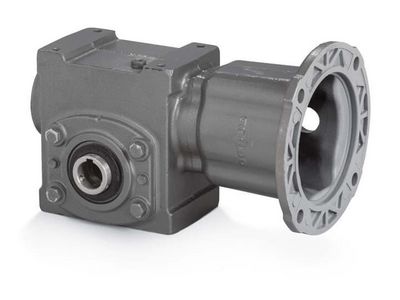 Right Angle Washdown Speed Reducer, 40:1 Gear Ratio, 3.54 hp, 3-Piece Coupled Input, Hollow Shaft Output, 1.938 in Output, 44 rpm Output Maximum, 1750 rpm Input Maximum, 3622 in-lb Torque, 3-1/2 in Centre Distance, 3 in L x 0.5 in W x 0.44 in H Keywa