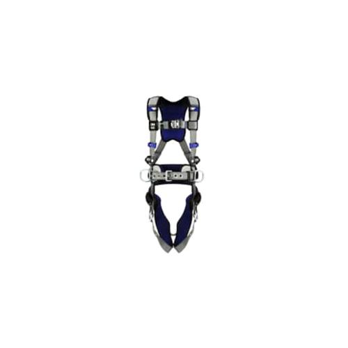 Harness, Series: X200, Large Size, 420 lb Load, Quick-Connect Chest Strap Buckle, Gray