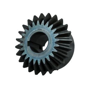 Gear Miter, 20-Hardened Teeth, 2.141 Inch Outside Diameter, 10 Diametral Pitch, 20° Pressure Angle, 1/8 Inch x 1/16 Inch Keyway, Steel