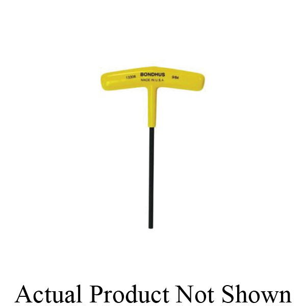 Hex Key, Chamfered, Measurement System: Imperial, 5/32 Inch Tip, Ergonomic Grip/T-Handle Handle, 3 Inch Width Handle, Protanium® High Torque Steel Blade, Protanium® High Torque Steel, ProGuard™, Yellow