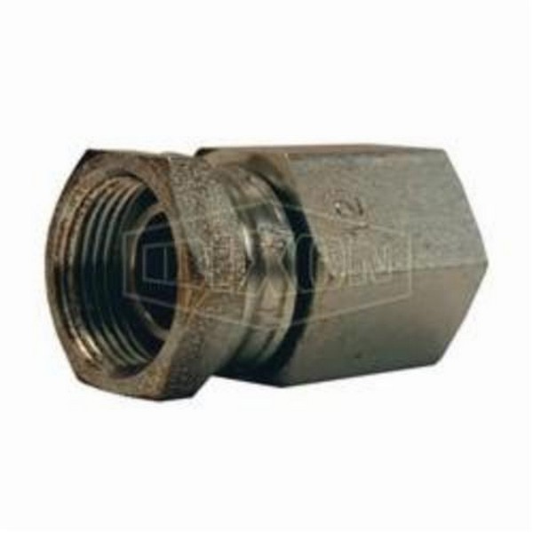 Swivel Nut, 3/4-14 x 1/2-14 Nominal, FNPT x Female NPSM, 2500 psi, Steel, Zinc Plated, Domestic