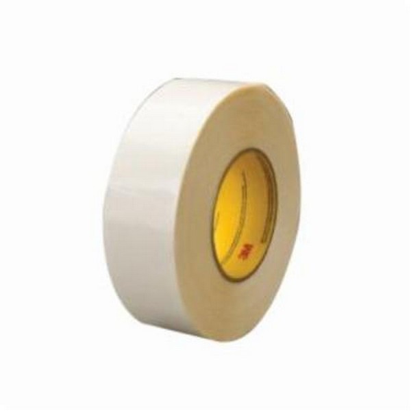 Double Coated Tape, 60 yd Length, 60 Inch Width, 55# Densified Kraft Paper Liner, Clear, Acrylic Adhesive, Polyester Film Backing