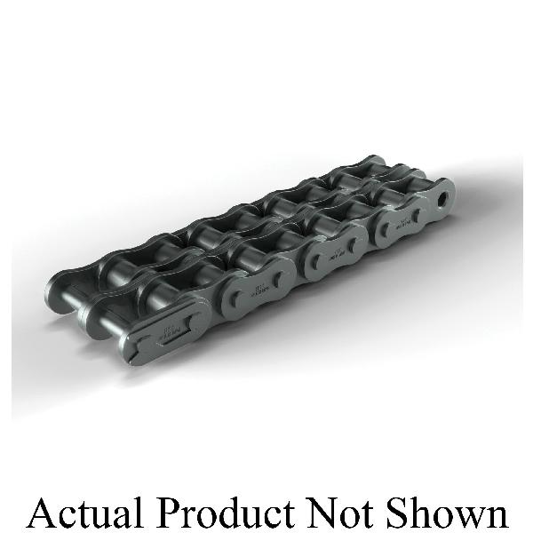 Riveted Roller Chain, 1/2 Inch Pitch, 40-2R Chain, 2-Strand, 50 Foot Length, Carbon Steel