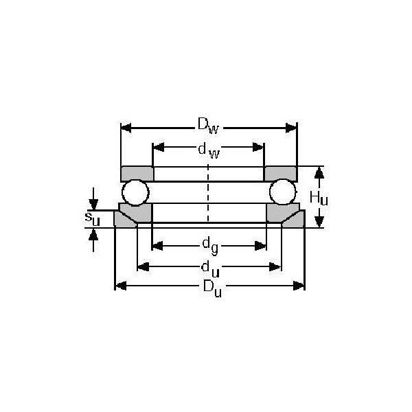Thrust Bearing, Ball, 25 mm Bore, 55 mm Outside Diameter, 1 Rows, 22 mm Width, Single Thrust Direction