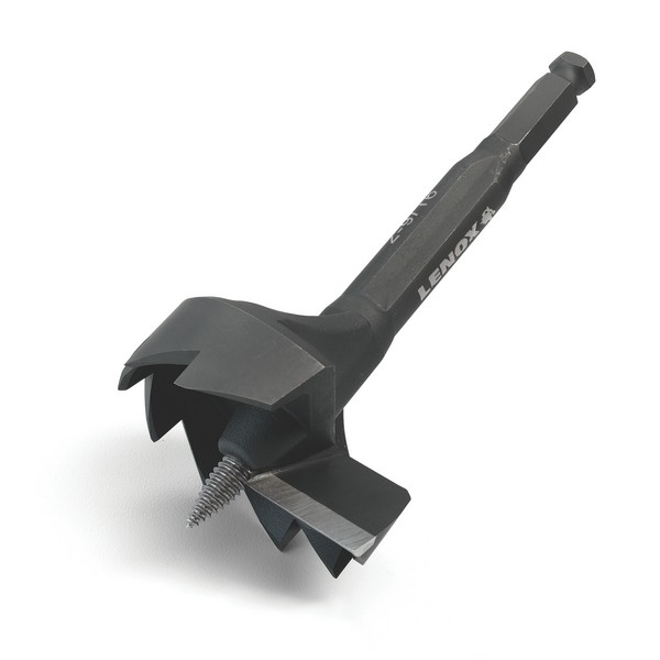 Self-Feed Wood Drill Bit, Drill Style: Self-Feed, 2-9/16 in Diameter, Steel Cutting Edge, Bi-Metal