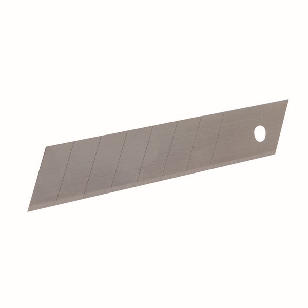 Replacement Blade, 0.02 in Thickness, Snap-Off Blade Style, 8 Points, 18 mm Blade Length, Metal, Silver, Compatible With: 18 mm Snap-Off Knives