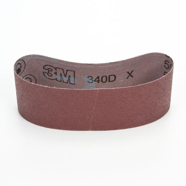 Cloth Belt, 48 Inch Belt Length, 6.0 Inch Belt Width, 80 Grit, Aluminum Oxide Abrasive, Cloth Backing, Open Coat, Brown, X-Weight Backing Weight